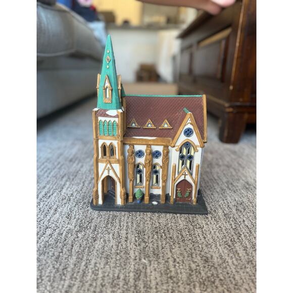 Dept  56 All Saints Corner Church.  *damaged - Picture 11 of 11